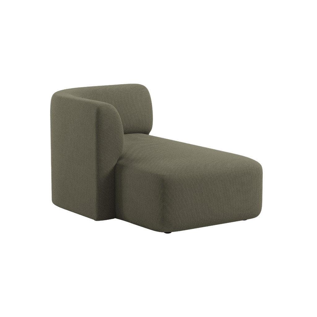 Fjord Sofa - Chaise Left - Cosmo Olive