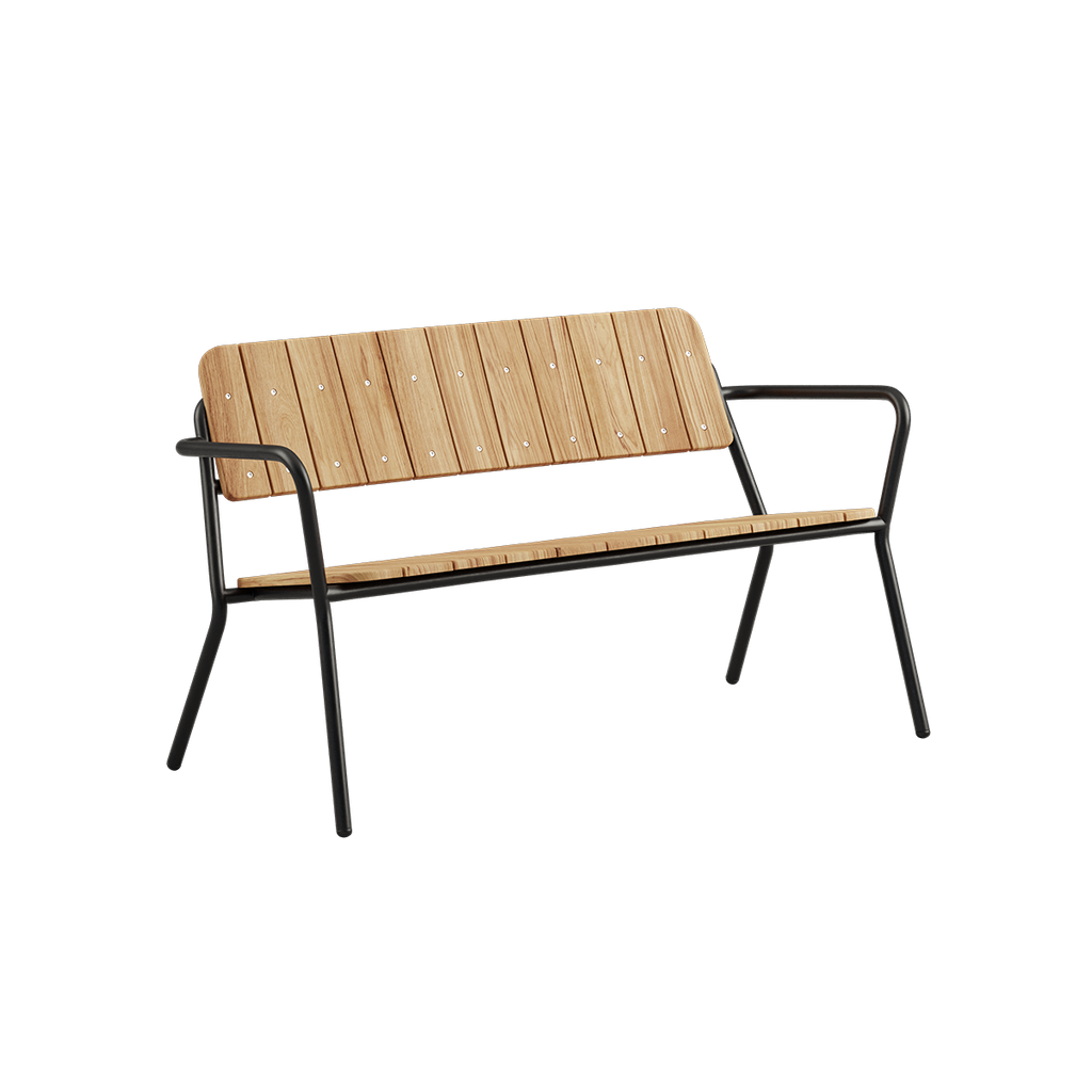 Kirra Patio Bench - Noir