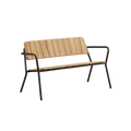 Kirra Patio Bench - Noir