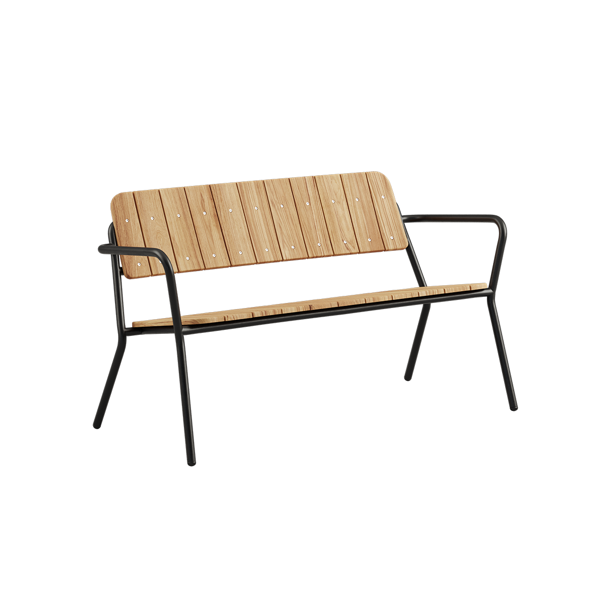Kirra Patio Bench - Noir
