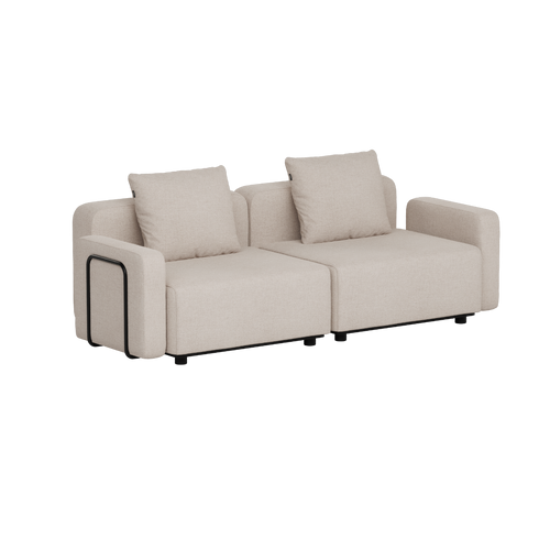 Cobana Lounge Sofa - 2 seater - Kirra Sand / Med armlæn / Uden puf