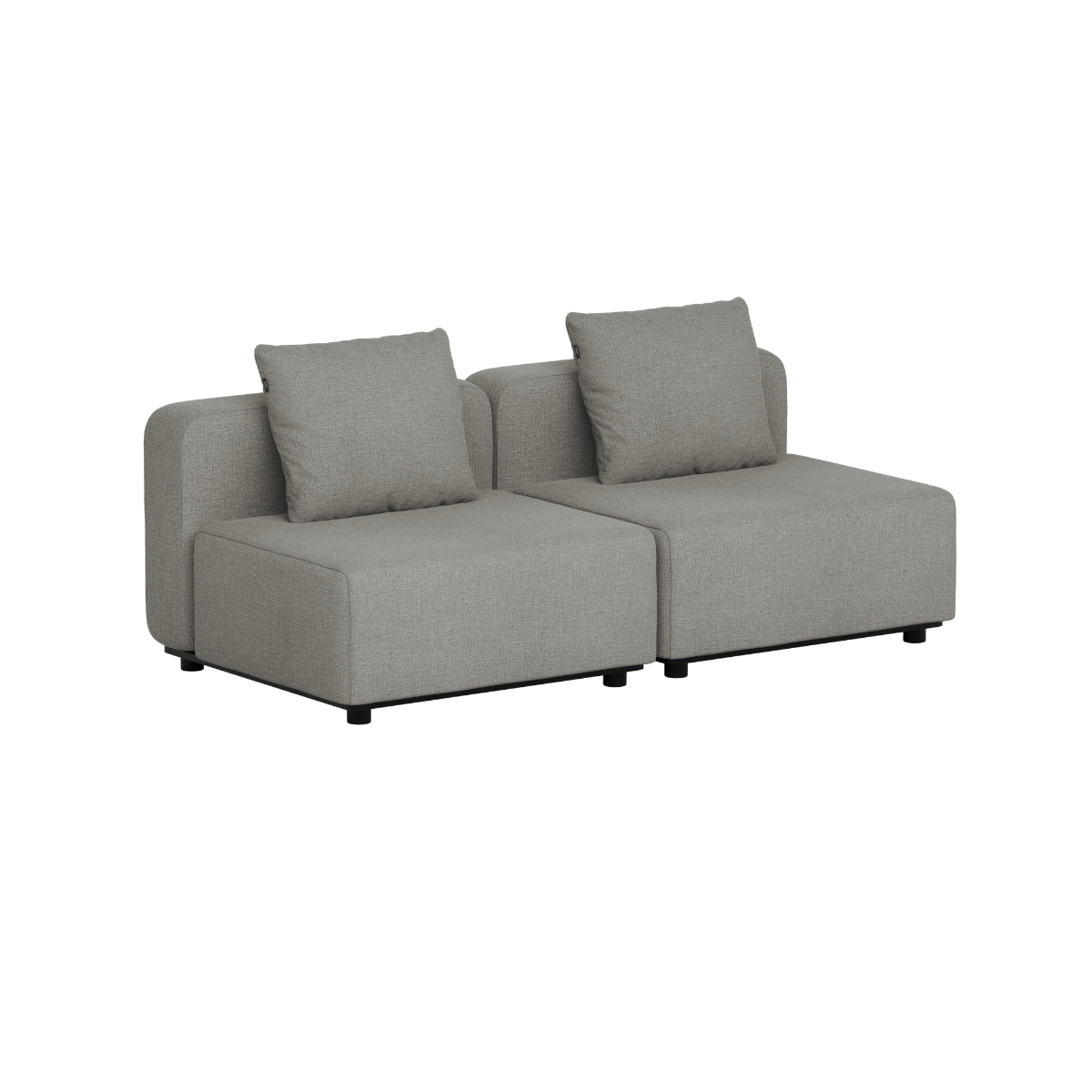 Cobana Lounge Sofa - 2 seater - Kirra Grey / Uden armlæn / Uden puf