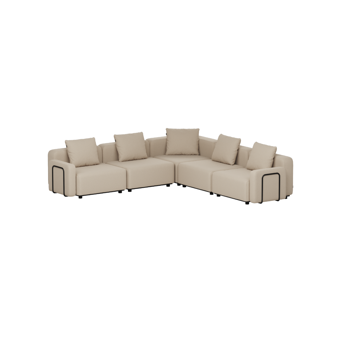 Cobana Lounge Sofa - 5 seater corner sofa, Boucle Beige