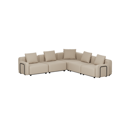 Cobana Lounge Sofa - 5 seater corner sofa, Boucle Beige