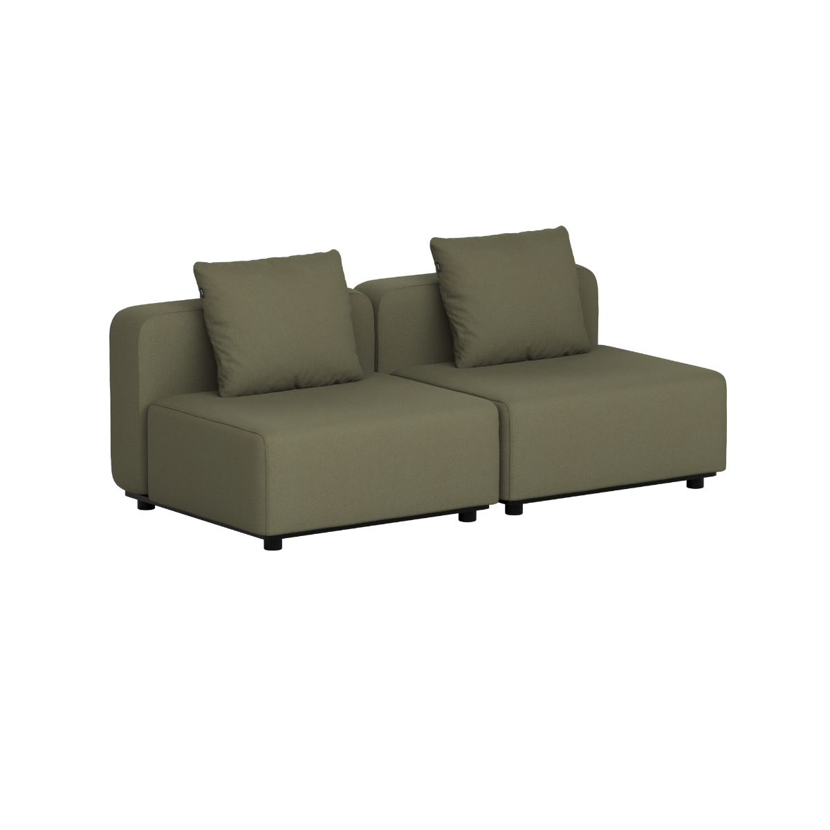 Cobana Lounge Sofa - 2 seater - Kirra Olive / Uden armlæn / Uden puf